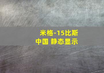 米格-15比斯 中国 静态显示